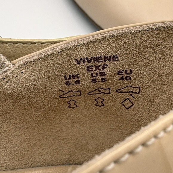 Hotter Comfort Concept Nude Leather T-Strap Kitten Heel VIVIENE Pumps Size 8.5 - Picture 6 of 7